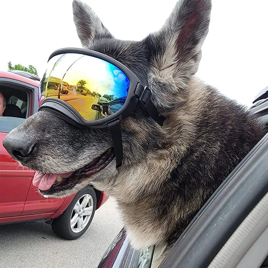 Adjustable Anti-UV Dog Goggles - Protective Sunglasses for Pets, Ideal for Travel and Outdoor Activities