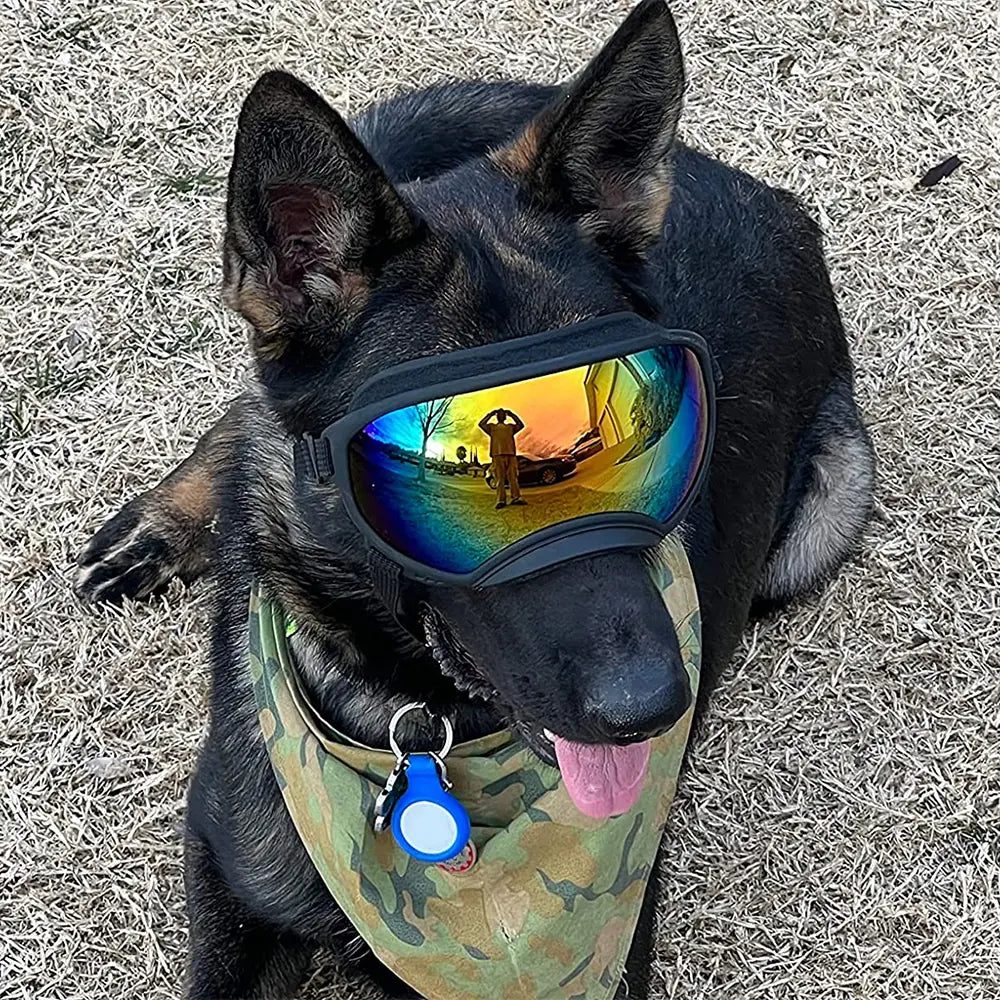 Adjustable Anti-UV Dog Goggles - Protective Sunglasses for Pets, Ideal for Travel and Outdoor Activities